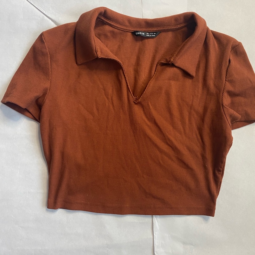 Brown Crop top